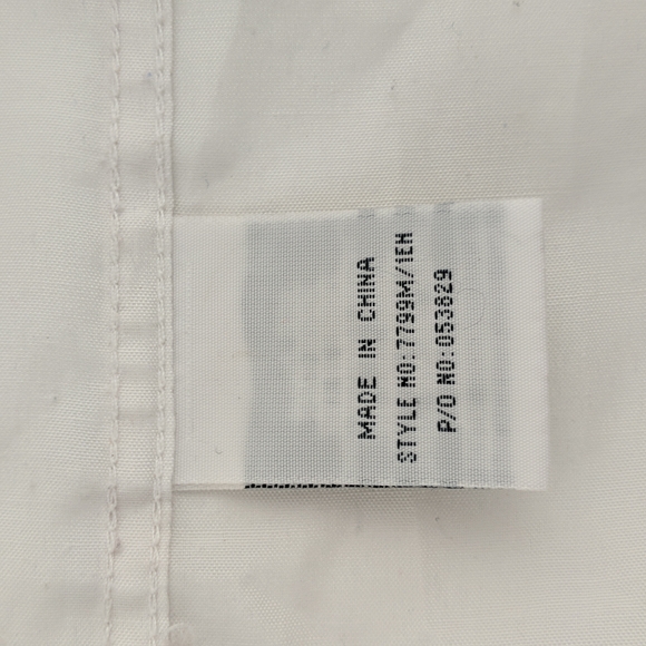 Outfit Business Classics Men's Shirt Size 41 White Short Sleeve Button Front - Picture 6 of 7